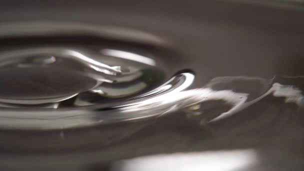 Shine Glass Surface Saucer Glittering Blurry Abstract Patterns Reflected Light — Stock Video