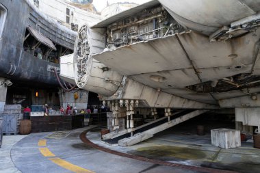 Orlando, Florida, ABD, 11 Mayıs 2021: Disney Hollywood Stüdyoları, Star Wars Land, Galaxys Edge