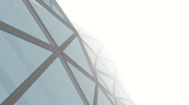 Mimari sanat konseptinde soyut çizgiler, minimum geometrik şekiller. 