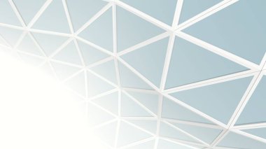 Mimari sanat konseptinde soyut çizgiler, minimum geometrik şekiller. 