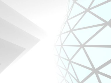 Mimari sanat konseptinde soyut çizgiler, minimum geometrik şekiller. 