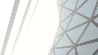 Mimari sanat konseptinde soyut çizgiler, minimum geometrik şekiller. 