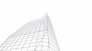 minimal 3d mimari şekillerde hareket etmek
