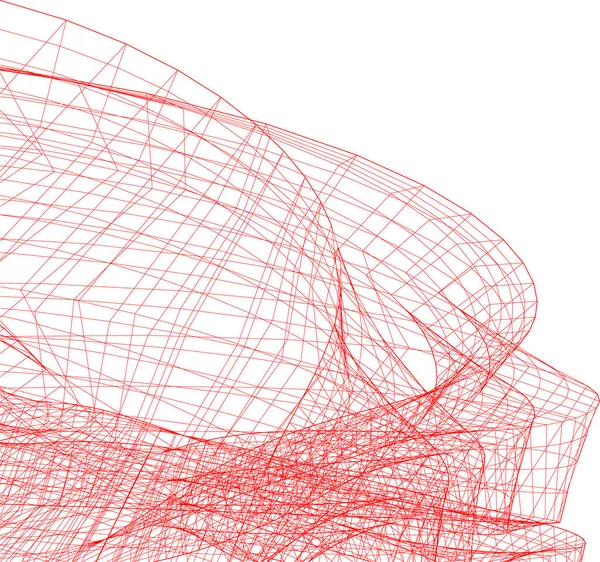 Linhas Abstratas Desenho Conceito Arte Arquitetônica Formas Geométricas Mínimas —  Vetores de Stock