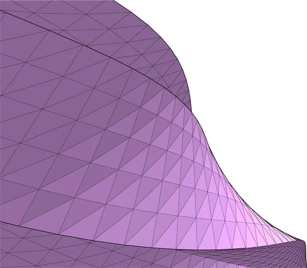 Líneas Abstractas Dibujo Concepto Arte Arquitectónico Formas Geométricas Mínimas — Archivo Imágenes Vectoriales