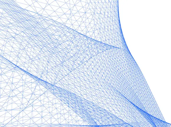 Linhas Abstratas Desenho Conceito Arte Arquitetônica Formas Geométricas Mínimas — Vetor de Stock