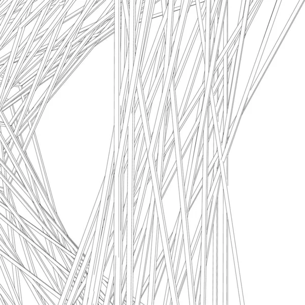 Líneas Abstractas Dibujo Concepto Arte Arquitectónico Formas Geométricas Mínimas — Archivo Imágenes Vectoriales