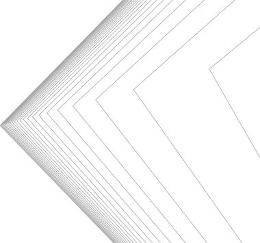 Mimari sanat konseptinde soyut çizgiler, minimum geometrik şekiller. 