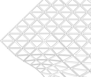 Mimari sanat konseptinde soyut çizgiler, minimum geometrik şekiller. 