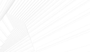 Mimari sanat konseptinde soyut çizgiler, minimum geometrik şekiller. 