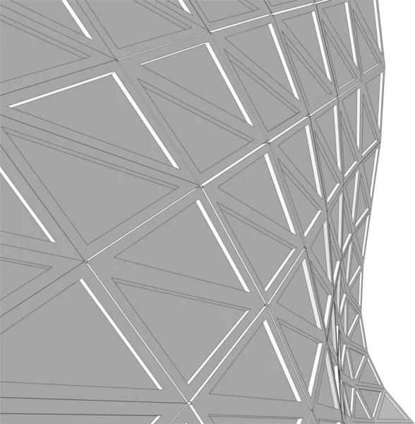 Linhas Abstratas Desenho Conceito Arte Arquitetônica Formas Geométricas Mínimas —  Vetores de Stock