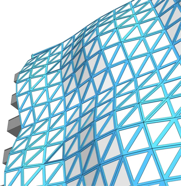 Abstrakcyjne Linie Rysunku Koncepcji Sztuki Architektonicznej Minimalne Kształty Geometryczne — Wektor stockowy