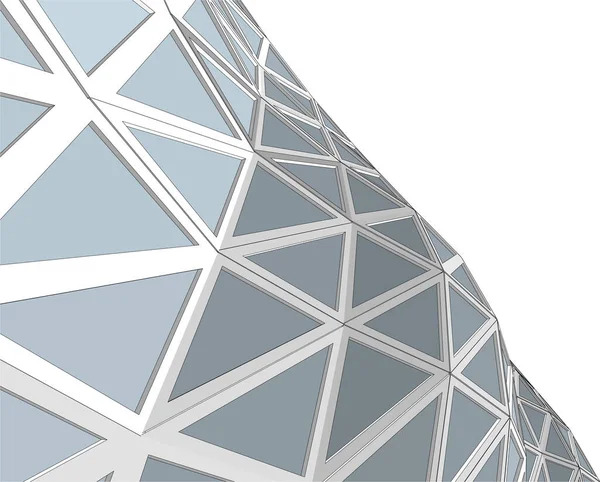 Mimari sanat konseptinde soyut çizgiler, minimum geometrik şekiller. 