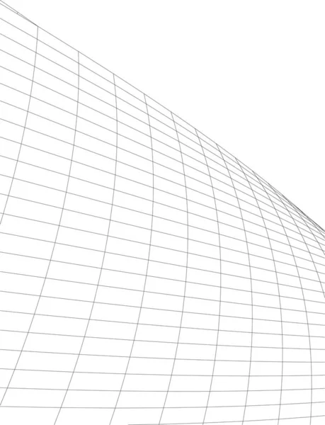 Linhas Abstratas Desenho Conceito Arte Arquitetônica Formas Geométricas Mínimas — Vetor de Stock