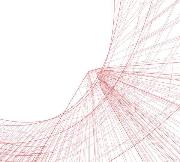 Mimari sanat konseptinde soyut çizgiler, minimum geometrik şekiller. 