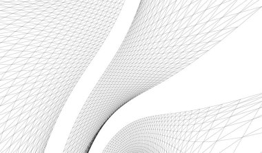 Mimari sanat konseptinde soyut çizgiler, minimum geometrik şekiller. 