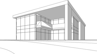 mimari sanat konsepti, vektör illüstrasyonu
