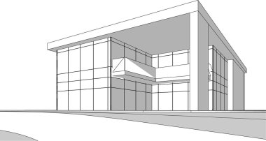 mimari sanat konsepti, vektör illüstrasyonu