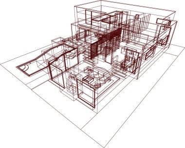 mimari sanat konsepti, vektör illüstrasyonu