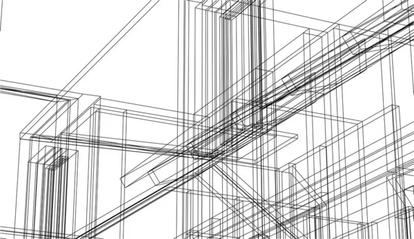 建筑艺术概念 矢量图解 — 图库矢量图片