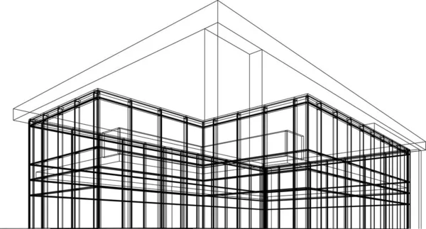 Arkitektonisk Konst Koncept Vektor Illustration — Stock vektor