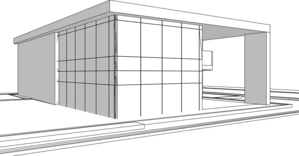 Architectural Art Concept Vector Illustration — Stock Vector