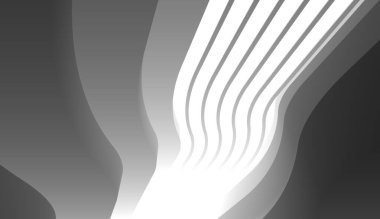 Mimari sanat konseptinde soyut çizgiler, minimum geometrik şekiller. 