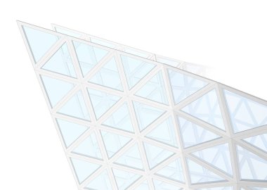 Mimari sanat konseptinde soyut çizgiler, minimum geometrik şekiller. 