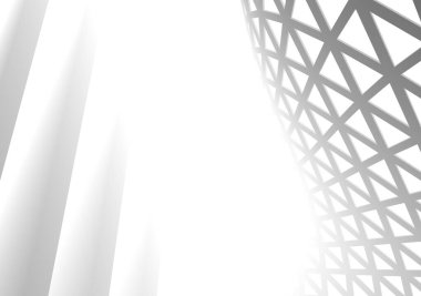 Mimari sanat konseptinde soyut çizgiler, minimum geometrik şekiller. 