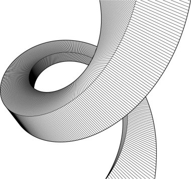 Mimari sanat konseptinde soyut çizgiler, minimum geometrik şekiller. 