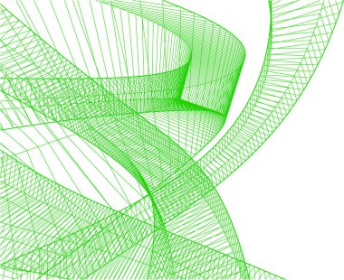 Mimari sanat konseptinde soyut çizgiler, minimum geometrik şekiller. 