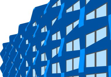 Mimari sanat konseptinde soyut çizgiler, minimum geometrik şekiller. 