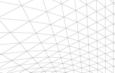 Mimari sanat konseptinde soyut çizgiler, minimum geometrik şekiller. 