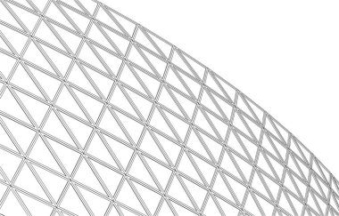 Mimari sanat konseptinde soyut çizgiler, minimum geometrik şekiller. 