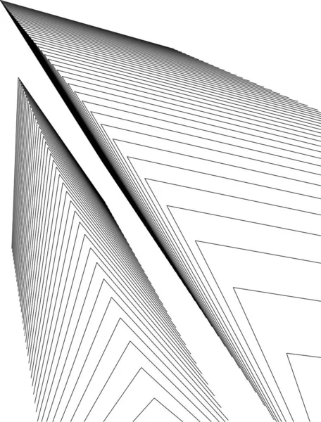 Linhas Abstratas Desenho Conceito Arte Arquitetônica Formas Geométricas Mínimas —  Vetores de Stock