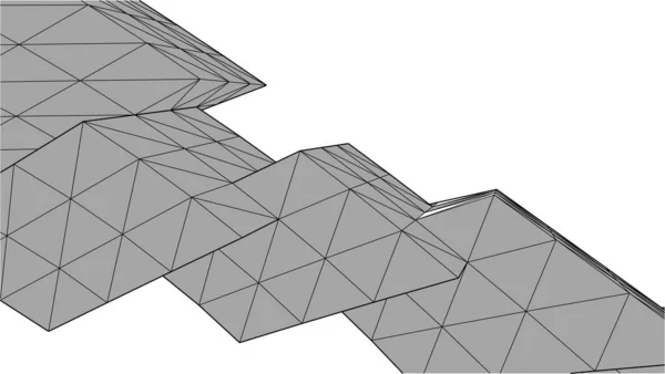 Abstracte Tekenlijnen Architectonisch Kunstconcept Minimale Geometrische Vormen — Stockvector