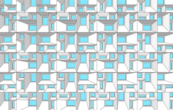 Lignes Dessin Abstraites Dans Concept Art Architectural Formes Géométriques Minimales — Image vectorielle