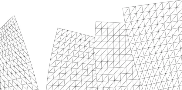 Lignes Dessin Abstraites Dans Concept Art Architectural Formes Géométriques Minimales — Image vectorielle