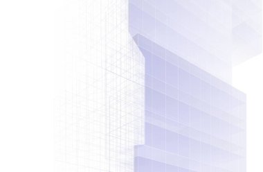 Mimari sanat konseptinde soyut çizgiler, minimum geometrik şekiller. 