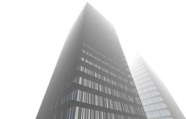 Mimari sanat konseptinde soyut çizgiler, minimum geometrik şekiller. 