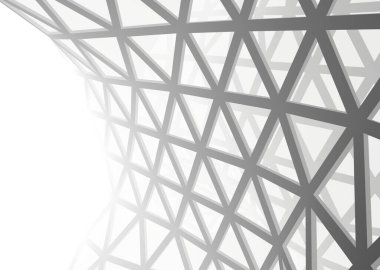 Mimari sanat konseptinde soyut çizgiler, minimum geometrik şekiller. 