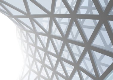 Mimari sanat konseptinde soyut çizgiler, minimum geometrik şekiller. 