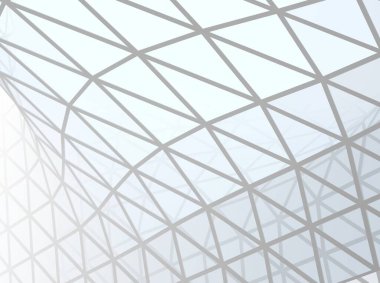 Mimari sanat konseptinde soyut çizgiler, minimum geometrik şekiller. 