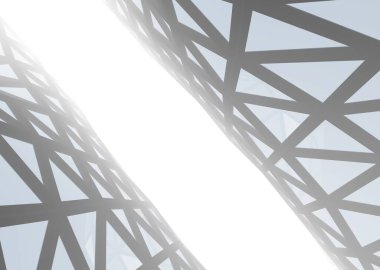 Mimari sanat konseptinde soyut çizgiler, minimum geometrik şekiller. 