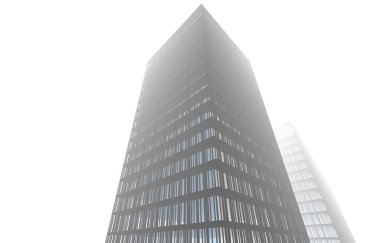 Mimari sanat konseptinde soyut çizgiler, minimum geometrik şekiller. 