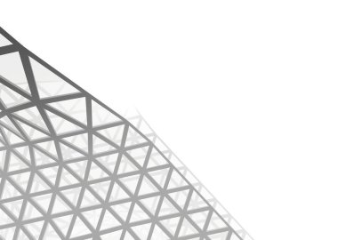 Mimari sanat konseptinde soyut çizgiler, minimum geometrik şekiller. 