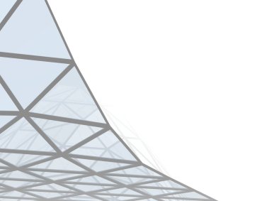 Mimari sanat konseptinde soyut çizgiler, minimum geometrik şekiller. 