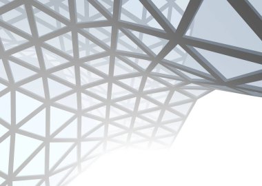 Mimari sanat konseptinde soyut çizgiler, minimum geometrik şekiller. 