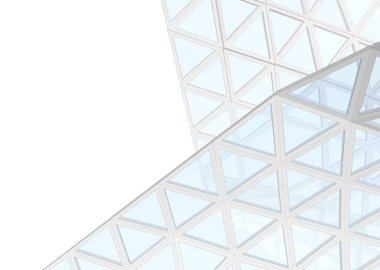 Mimari sanat konseptinde soyut çizgiler, minimum geometrik şekiller. 