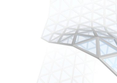 Mimari sanat konseptinde soyut çizgiler, minimum geometrik şekiller. 